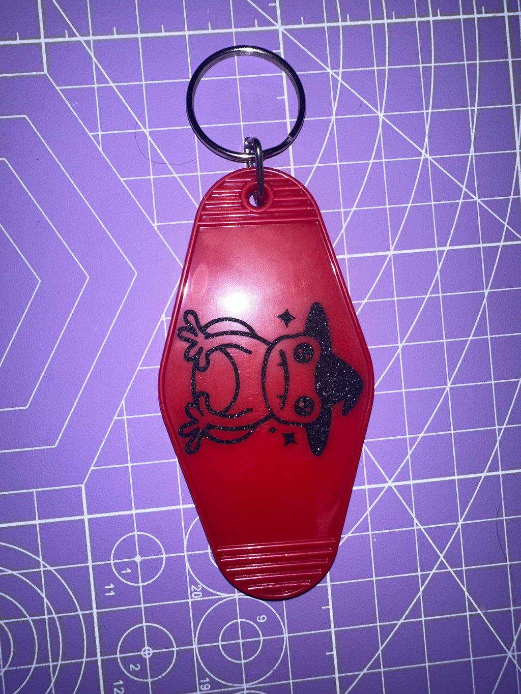 Custom Motel Style Keychain - Personalised Acrylic Name Tag Keyring