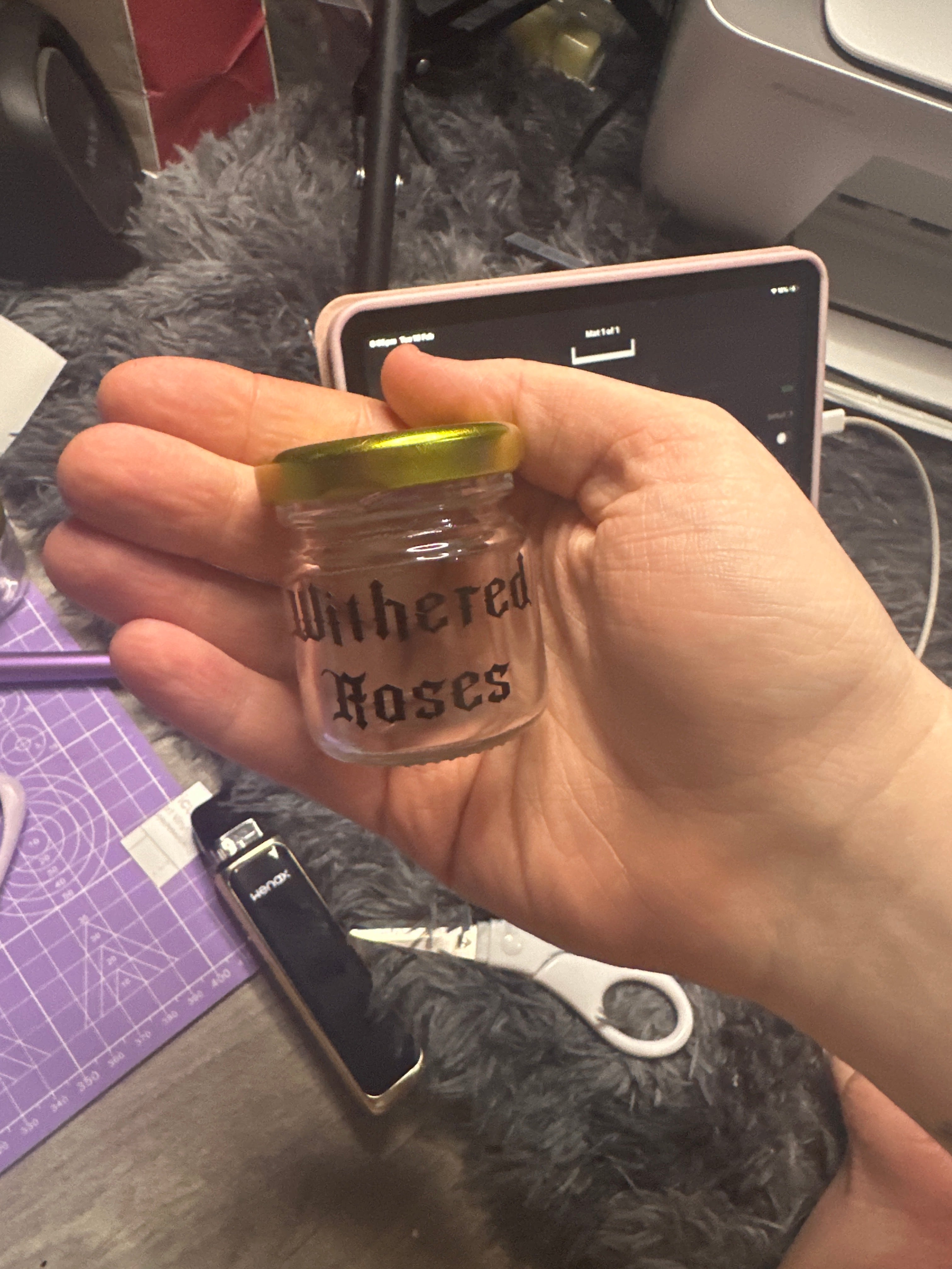 Personalised Mini Glass Jars