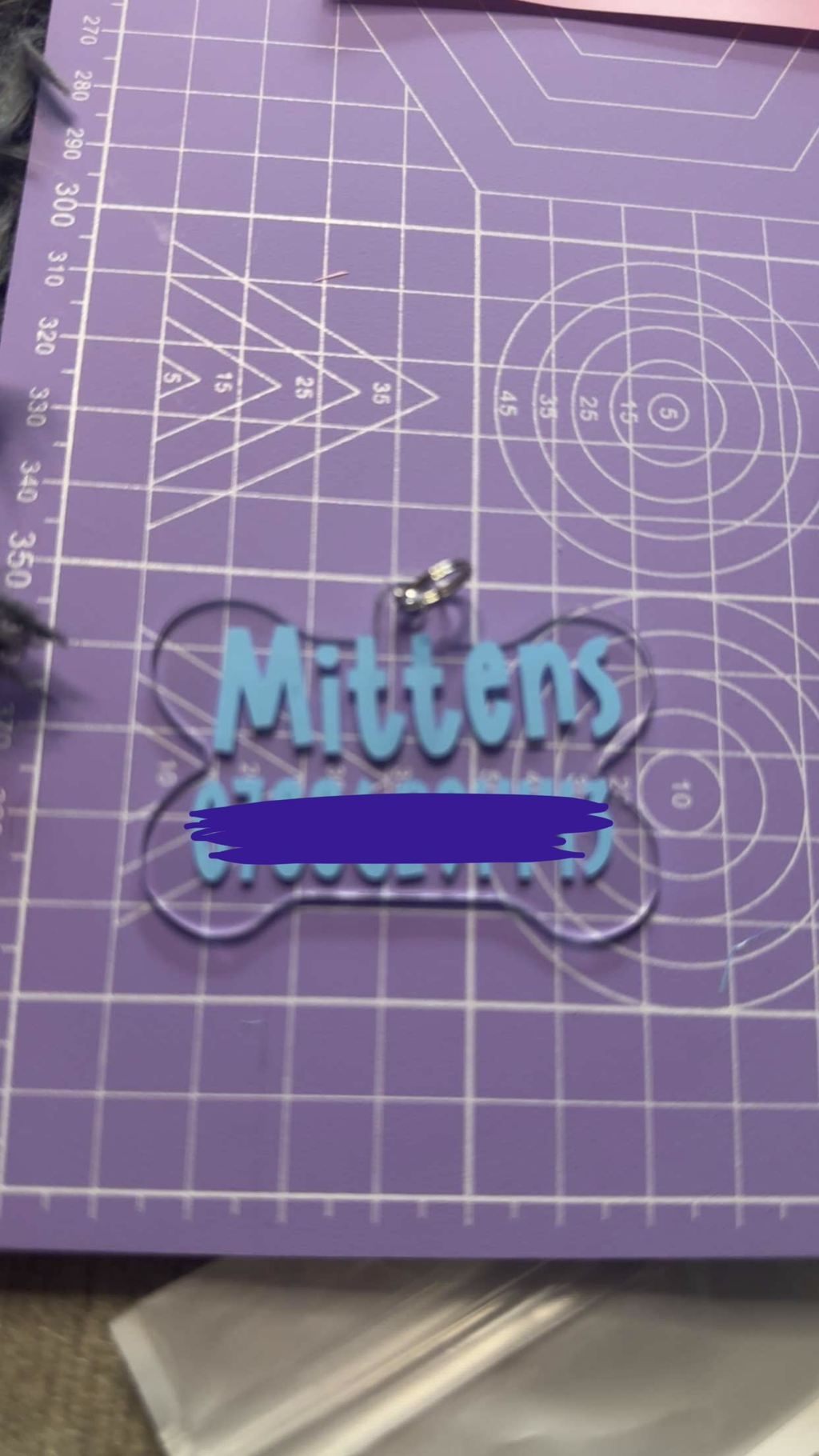 Personalised Acrylic Pet tag
