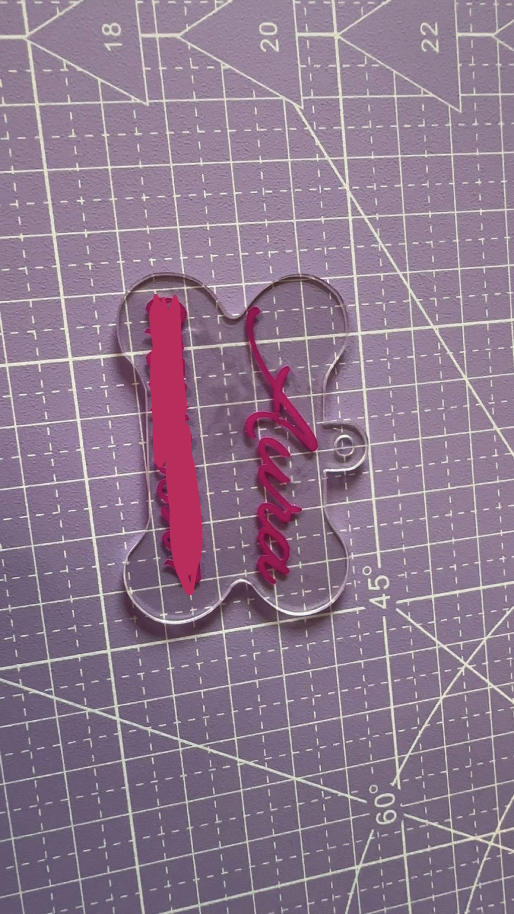 Personalised Acrylic Pet tag