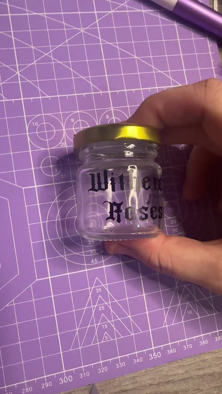 Personalised Mini Glass Jars